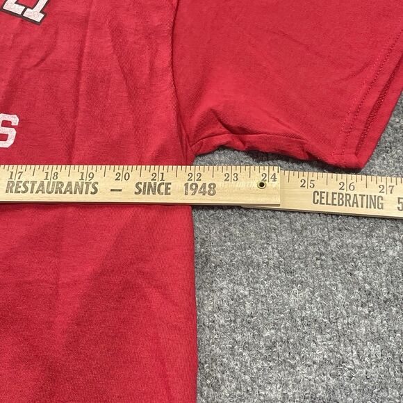 Atlanta Falcons Shirt Mens XL Red Majestic NFL Super Bowl LI 51 Destination New - Picture 9 of 13